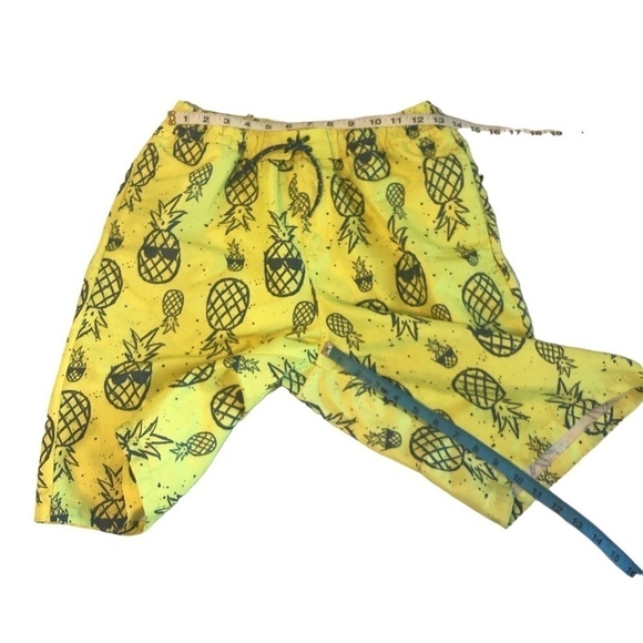 COOL CLUB BY SMYK Trunk Shorts Kids Size 176CM 26inch Yellow Pineapple Print - Picture 3 of 11